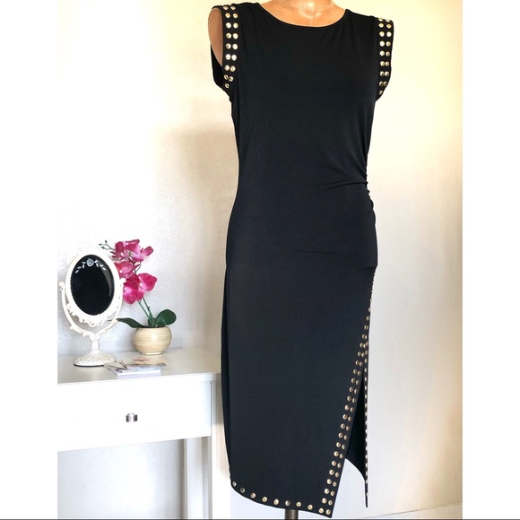 Michael Kors black studded sheath dress size small - Picture 3 of 8